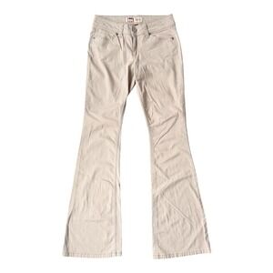 Y2K lei Sophia Hipster Flare Jeans Low Rise Khaki Size 3 Junior Girls 0‎ Women's